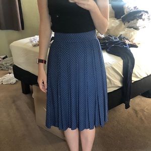 J Crew Pleated Midi Skirt With Pockets